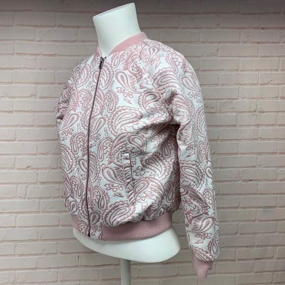 Victoria Beckham Pink Jacquard Brocade Jacket L - Picture 7 of 10